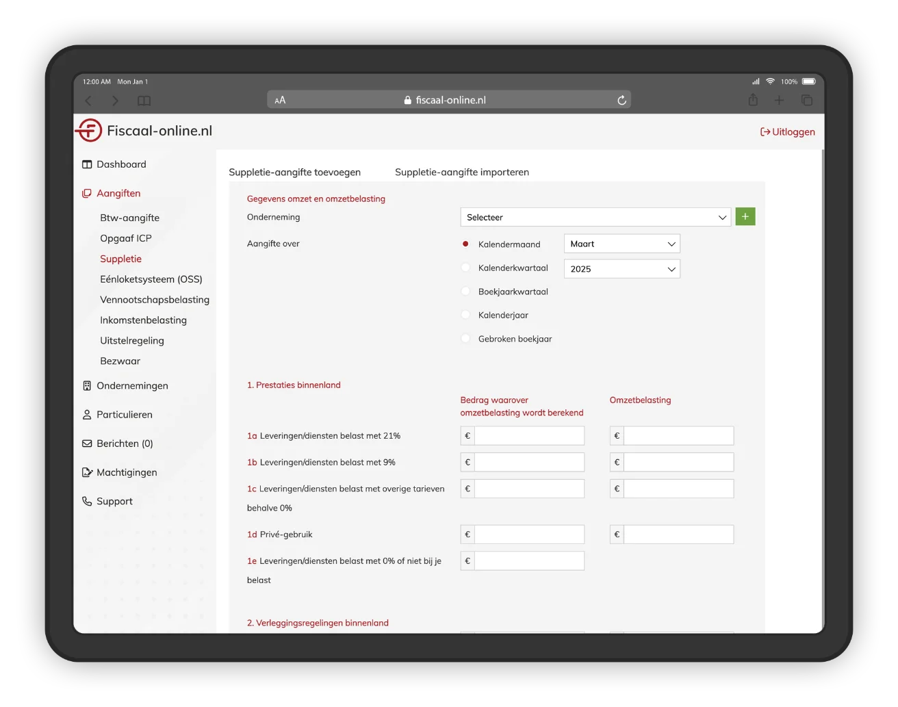 Suppletie software